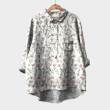 Elise™ | Blusa de lino atemporal con estampado