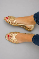 Eleonora™ | sandalias doradas Sommerlys