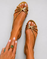 Ginevra™ | Sandalias doradas, elegancia veraniega