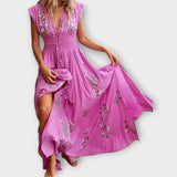 Felizia – vestido bohemio con bordado encantador