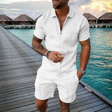 Mario™ | Conjunto polo blanco infinito y pantalones cortos