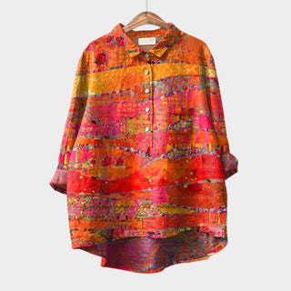 Cosima™ | Camisa de lino elegante con estampado
