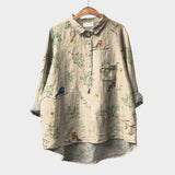 Nova™ | Blusa de lino atemporal con estampado
