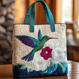 Bolso Artesanal | Colibrí y Flor Blanca