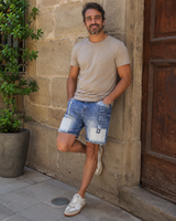 Weston™ | Shorts de mezclilla azul vintage
