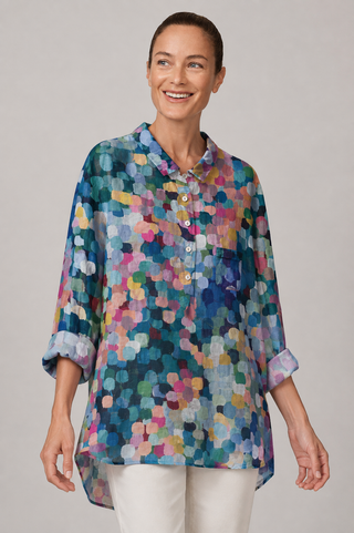 Fiorenza™ | Blusa de lino con diseño exclusivo