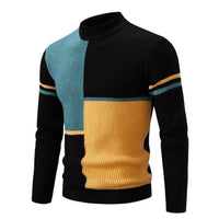 Negro, azul y beige
