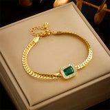 Collar verde Joana Grøn con esmeralda