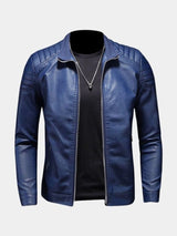Luca™ | Chaqueta de Cuero con Cremalleras