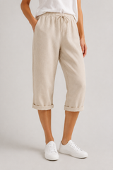 Marta™ | Shorts de algodón y lino para mujer