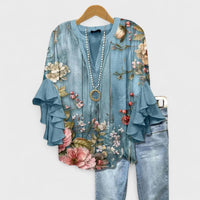 azul floral