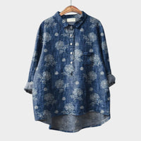 Estampado azul real