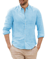 Camisa de lino transpirable