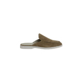 Mocasines náutico de ante verde oliva