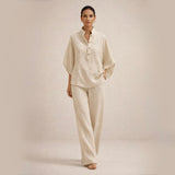 Maria™ | Conjunto de lino holgado
